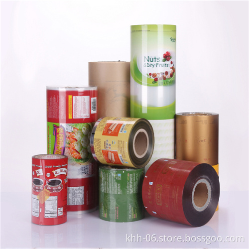 Food grade laminated material food packaging plastic film on roll /roll stock packaging